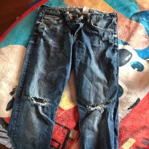 Distressed H&M jeans